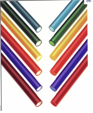 colored 3.3 borosilicate glass tubes and rods