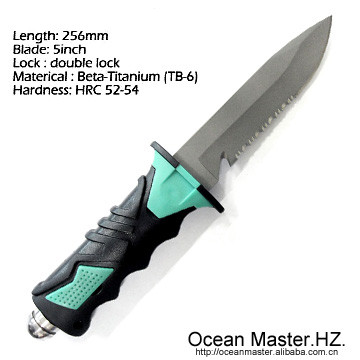 Scuba diving knife/Titanium