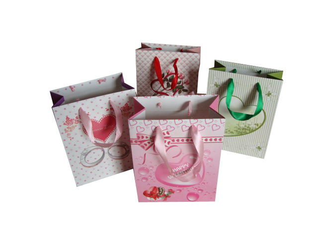 valentine gift paper bag