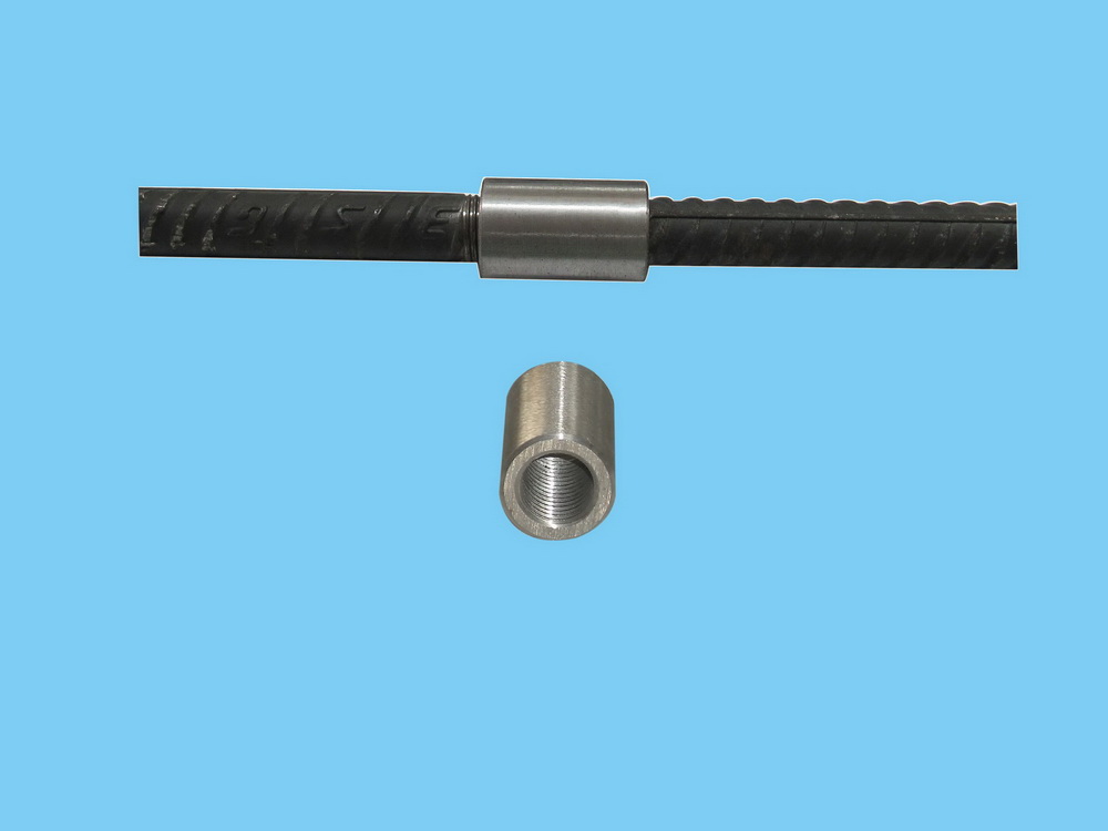Straight screw rebar coupler