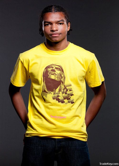 MENS YELLOW HOLD ON T SHIRT