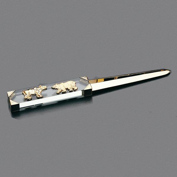 Bear and Bull Letter Opener