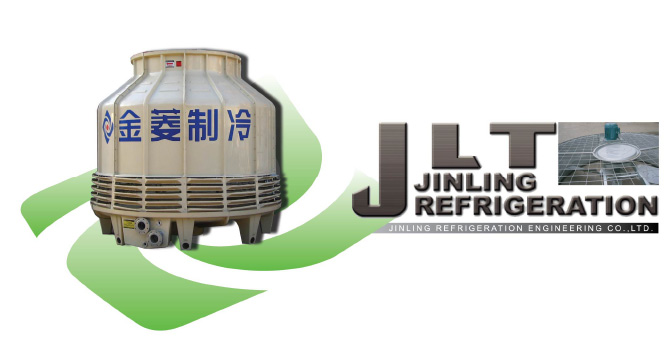 JLT series rotundity counterflow type FRP cooling tower
