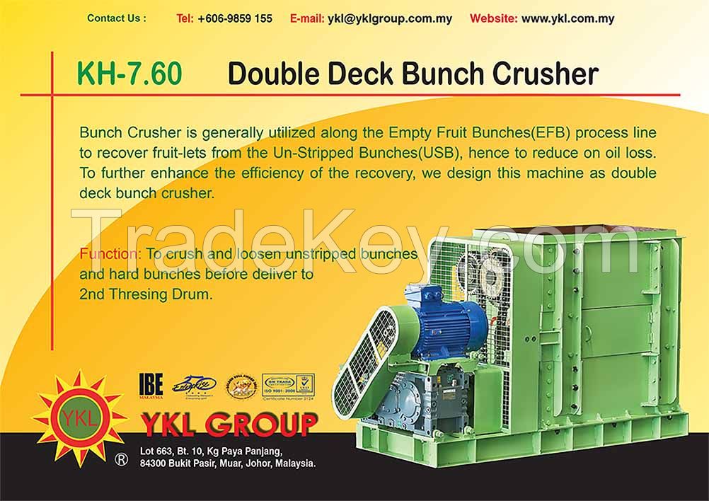 KH-7.60 Double Deck Bunch Crusher