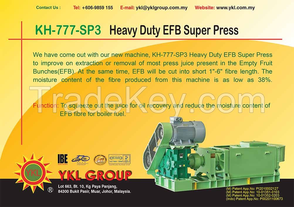 KH-777-SP3 Heavy Duty EFB Super Press