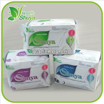 Shuya active oxygen anion sanitary napkin