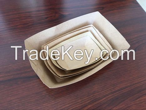 Disposable cateteria tray/lunch box/ food tray paper cardboard concession