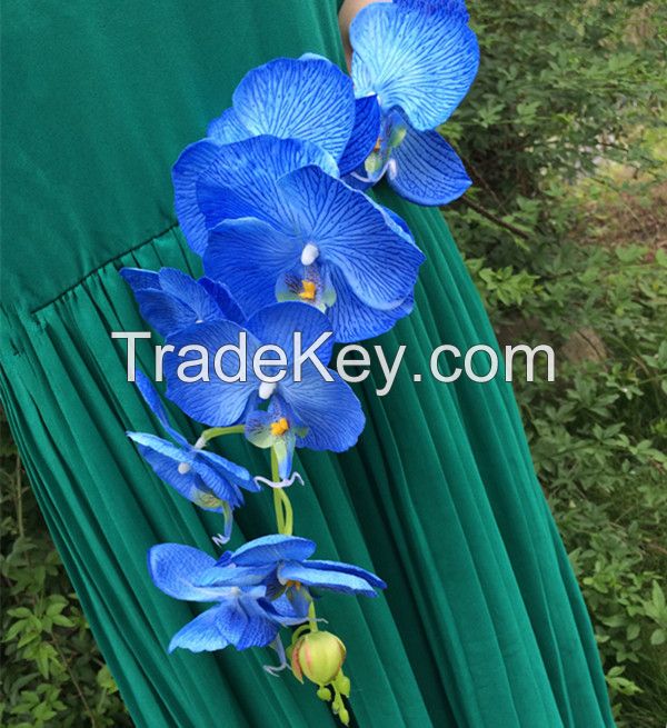 NEW 10pcs/lot 100cm Long Wedding Phalaenopsis Butterfly Moth Orchid Wedding Decorative Artificial Flowers