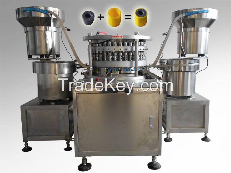 Automatic Rubber Stopper and Cap Assembly machine