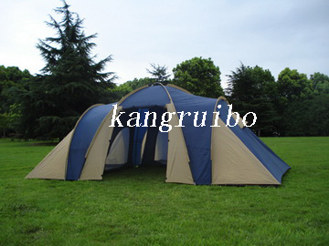 big camping family tent with 3 room for 6 men