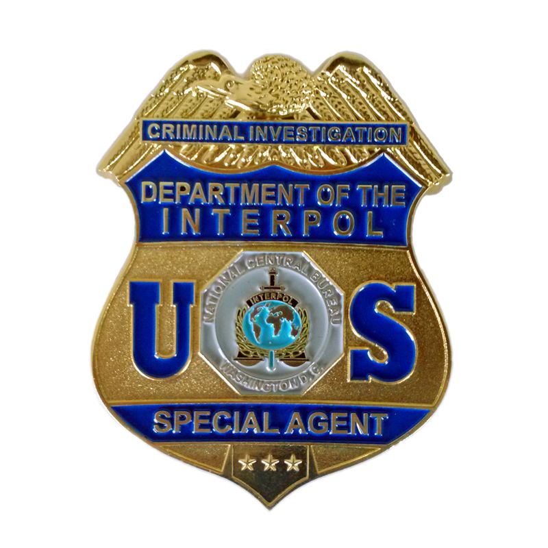 Interpol Badge, Custom Police Badge,USA POLICE BADGE By Guangdong