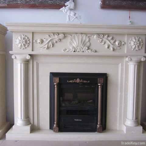 marble fireplace