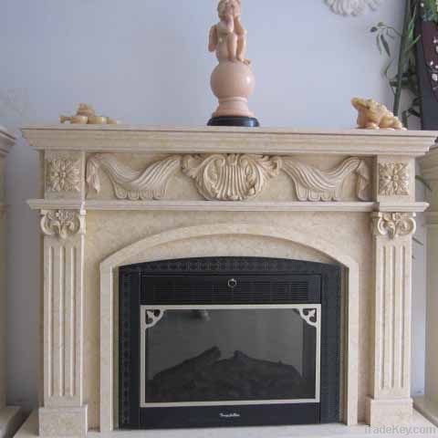 marble fireplace