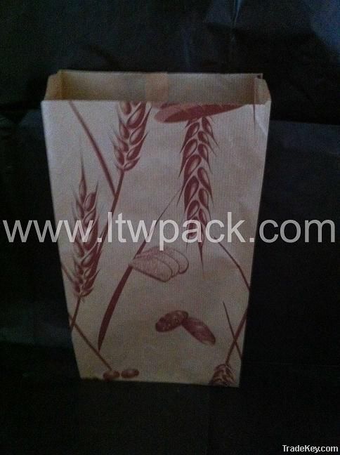 Food grade paper hamburger bags paper bread bags