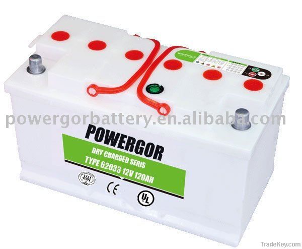 12v 120ah Dry-charged car battery