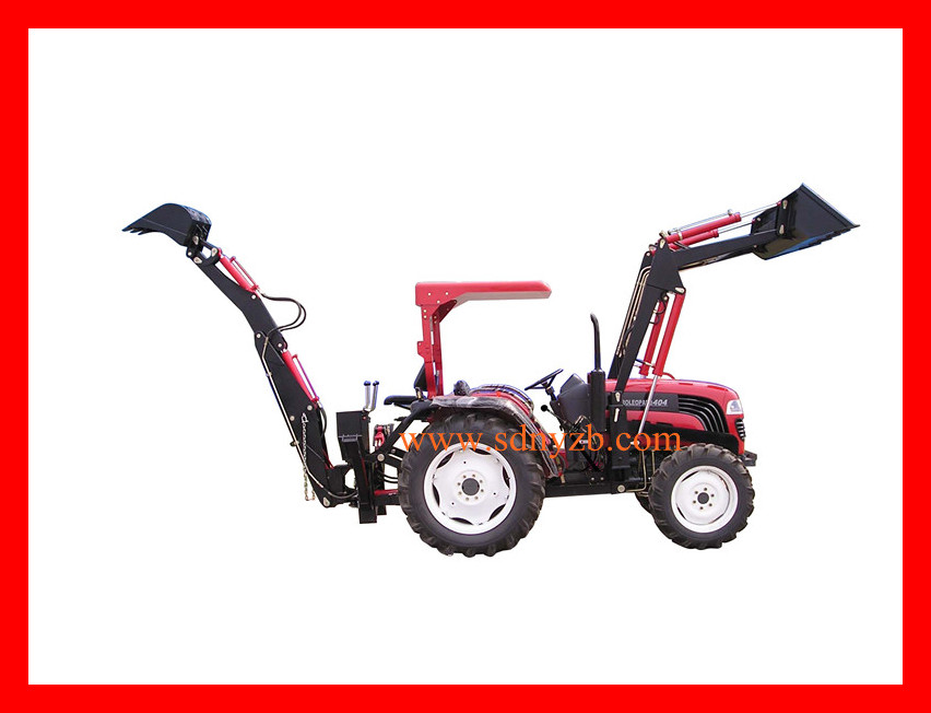 Lawn discount tractor backhoe