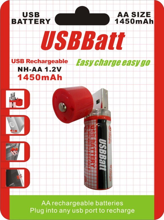 usb rechargeable battery  USB batteries