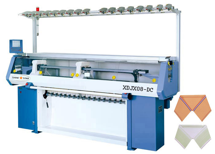 Double carriage Collar Knitting Machine