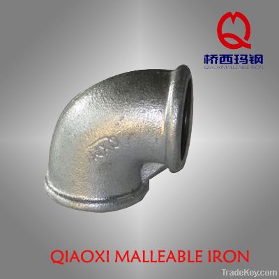 China galvanized malleabel iron pipe fitting banded elbow