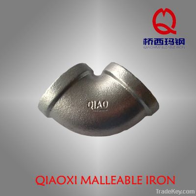 China galvanized malleabel iron pipe fitting banded elbow