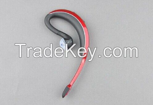 wind-noise reduction fashion bluetooth headset (shiny cola red)