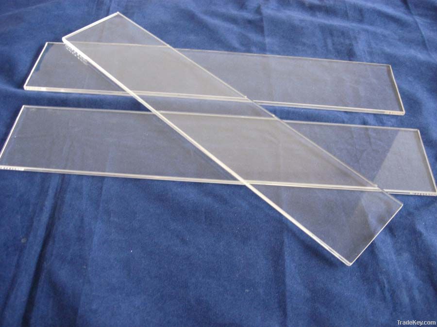 Clear silica sheet