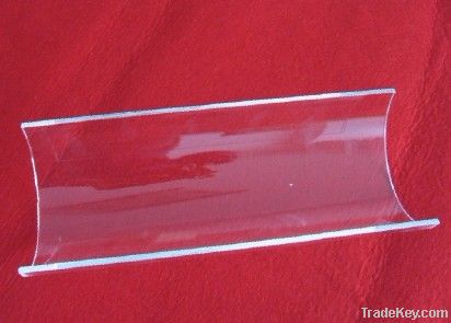 Transparent quartz arc plate