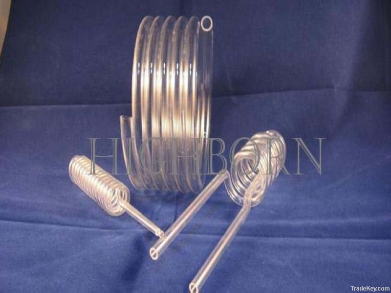 Spiral Quartz Glass Tube