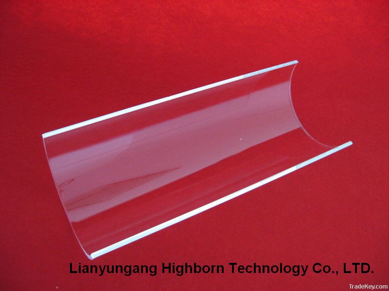 Clear Polishing Arc quartz glass plate