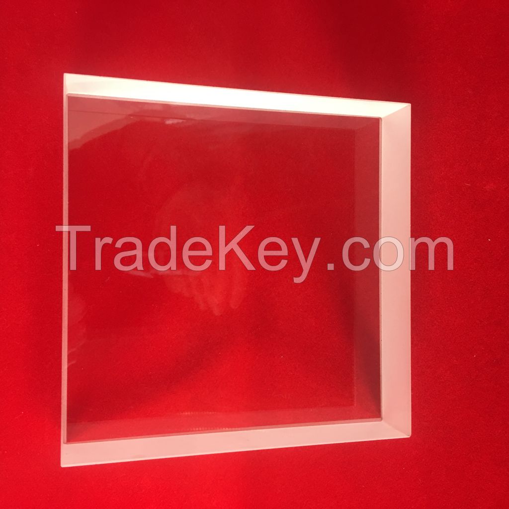 Hot product clear quartz glass plate in various size