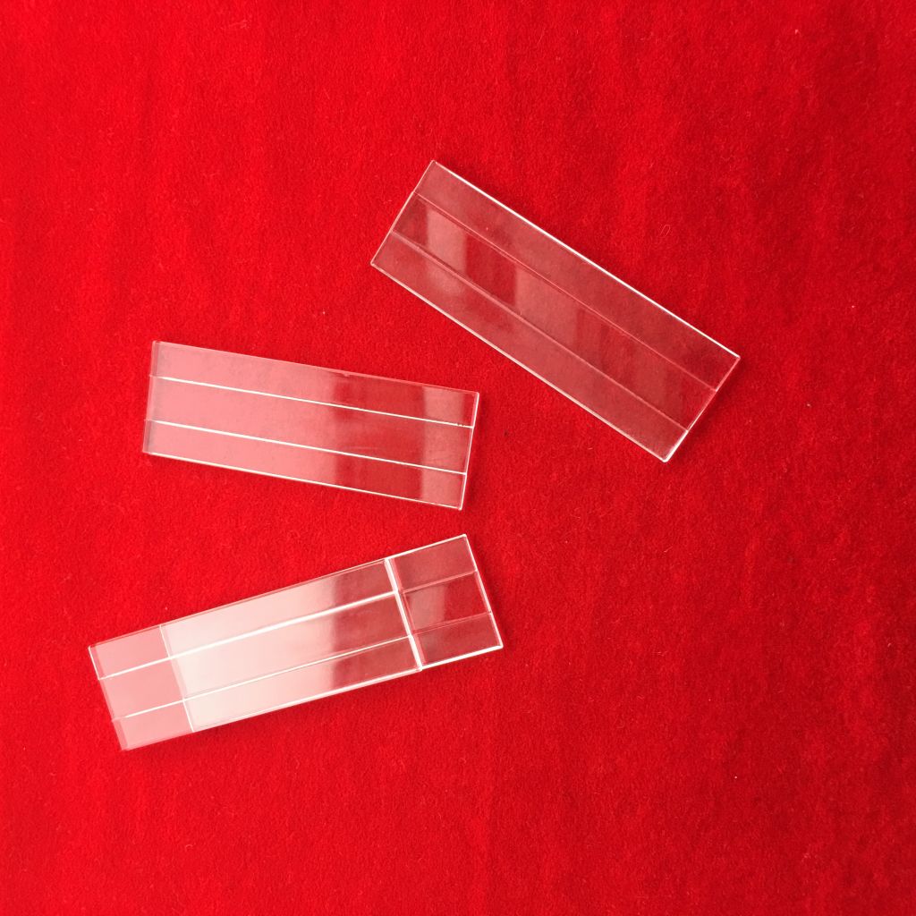 Deep processing clear quartz glass plate