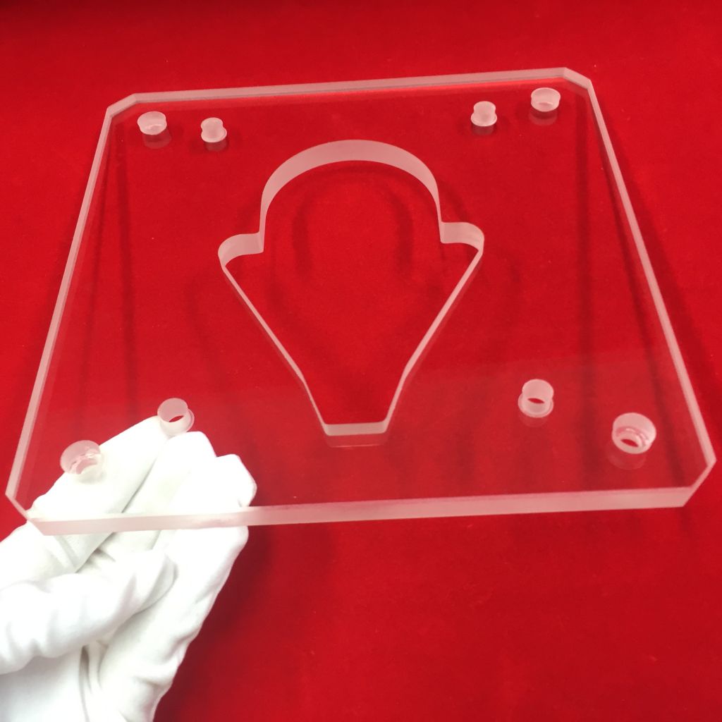 Customized big size quartz glass plate