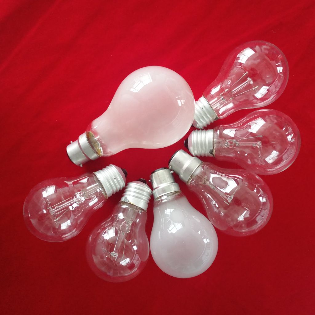 A55 E27 60w incandescent lamp filament bulbs 