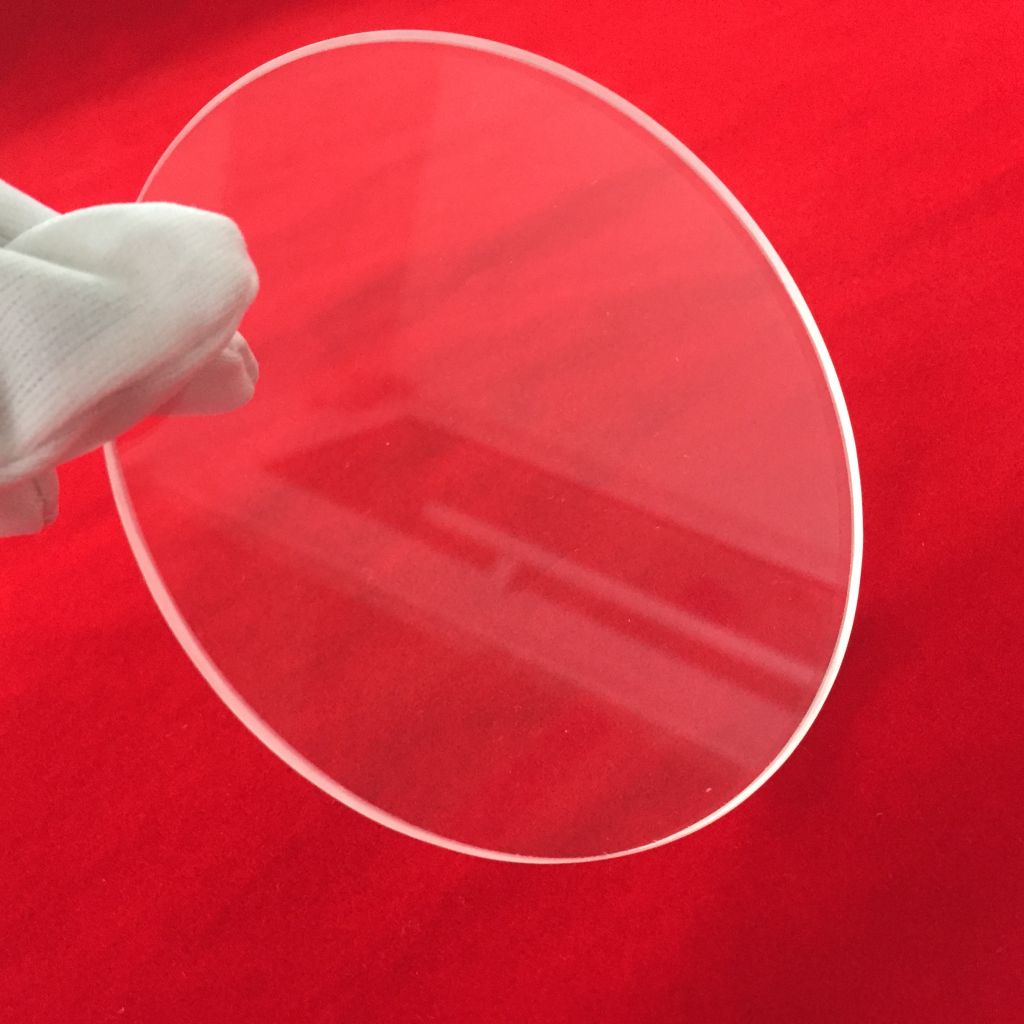 Best price clear quartz glass disc