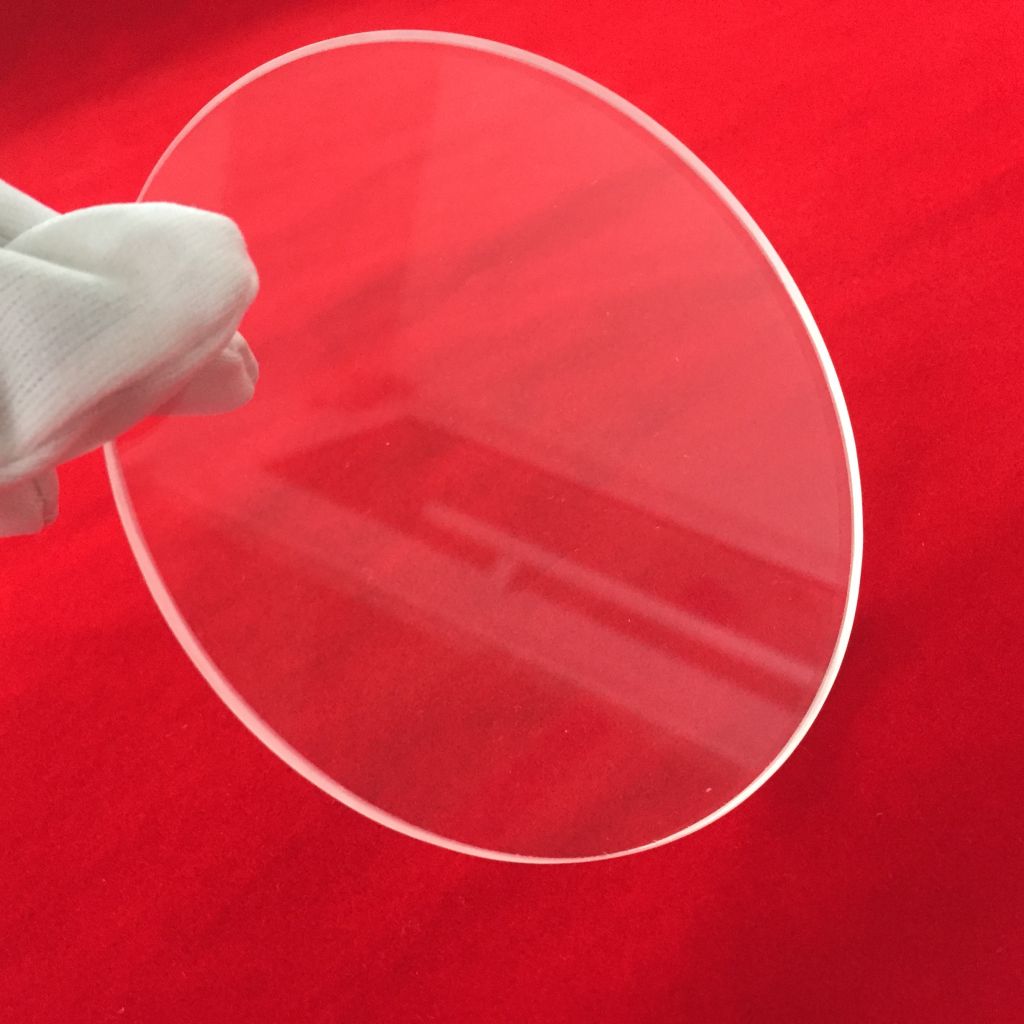 Clear round quartz glass plate made in China