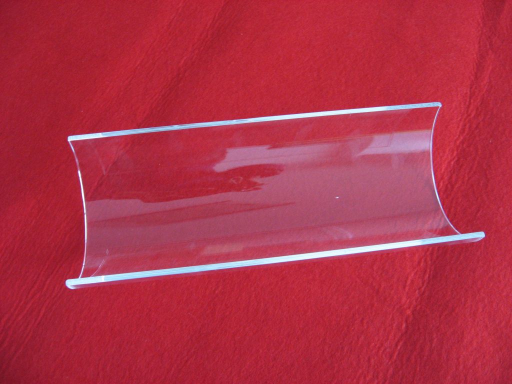 Customized arc quartz glass plate with high quality