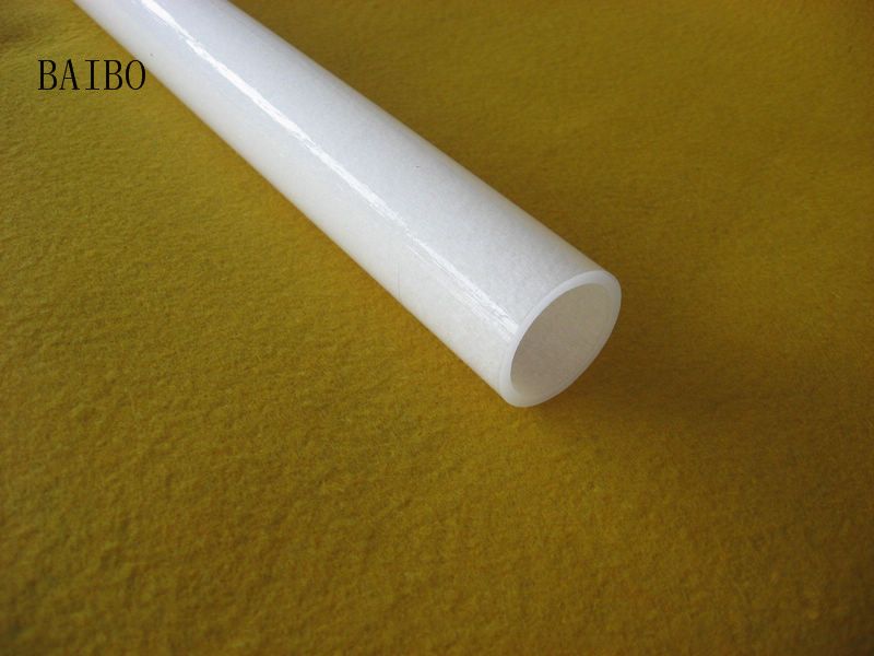 One end milky white quartz glass tube made in China