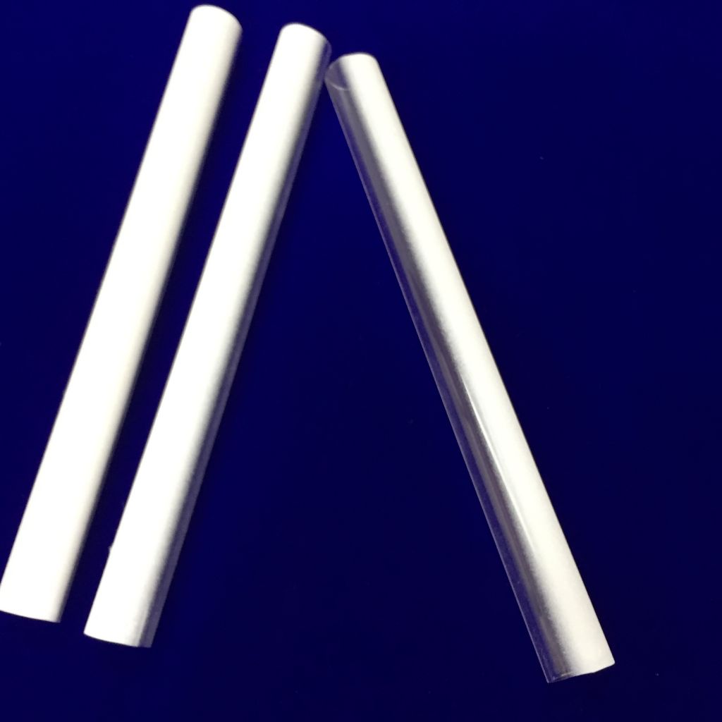 White plated quartz glass tube made in China