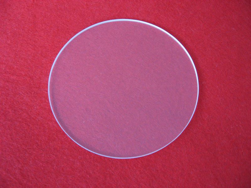 Transparent quartz glass disc in various size