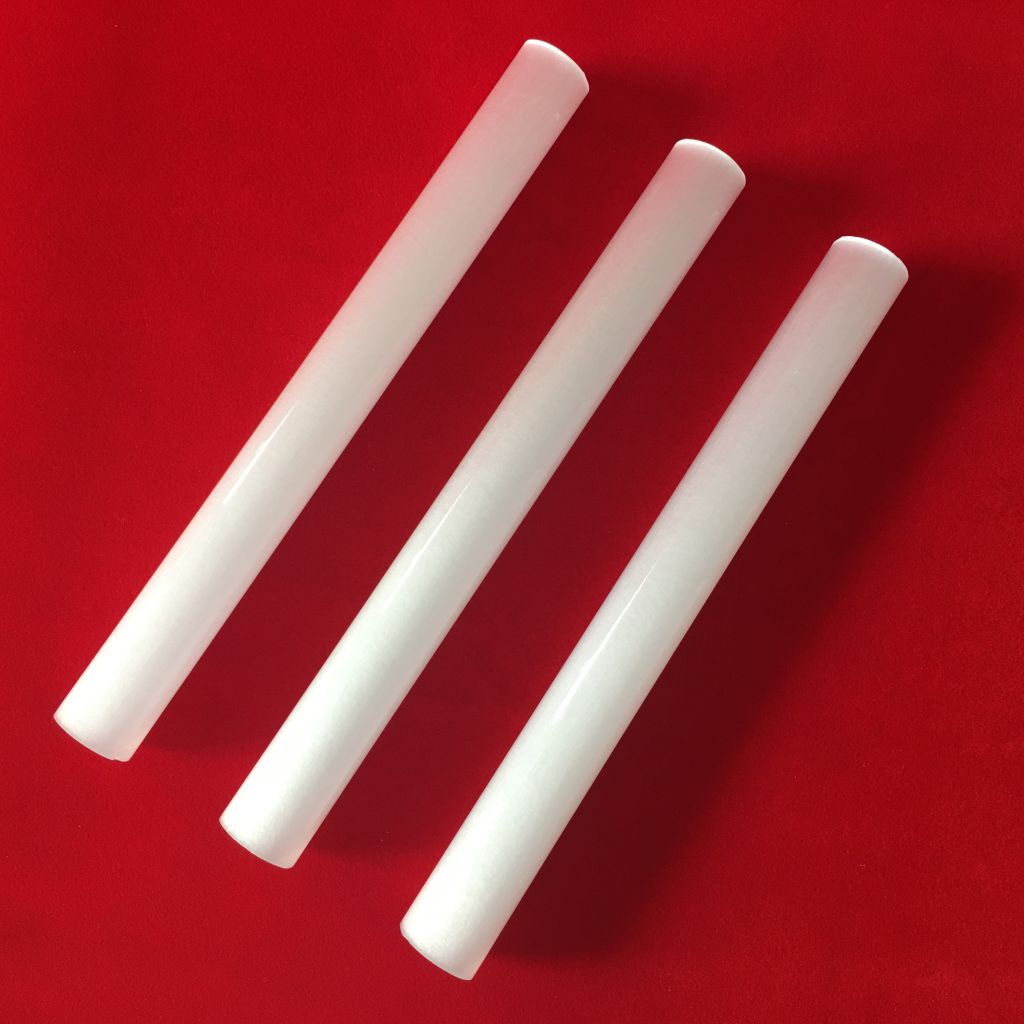 Customized milky white quartz glass tube
