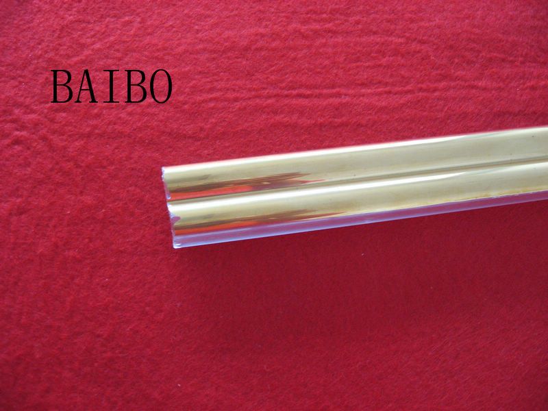 Low price gold coated quartz glass pipe