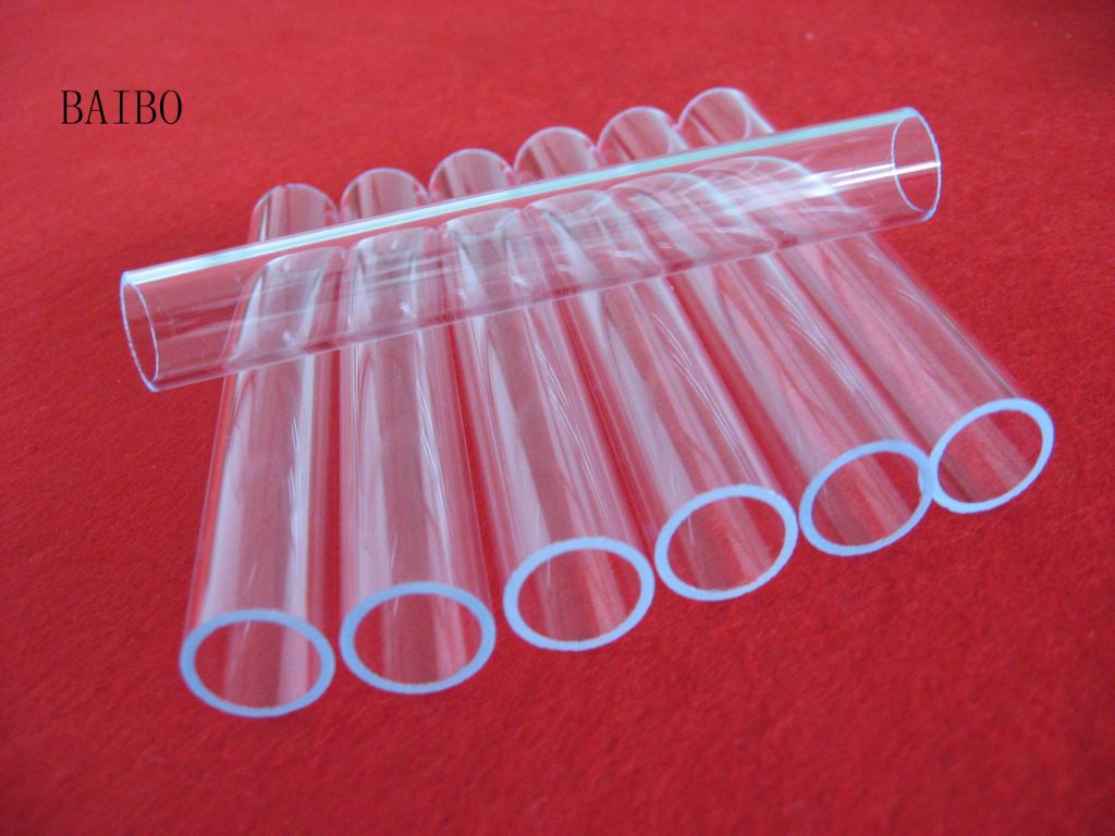 Clear UV silica quartz glass tube