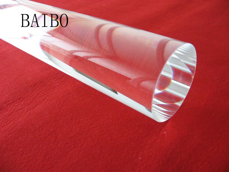 Transparent optical quartz glass rod
