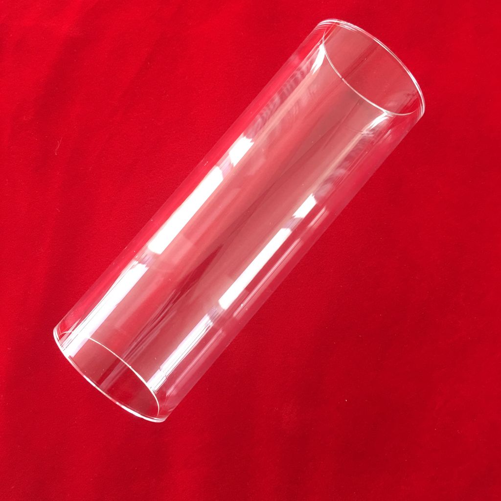 Big size clear quartz glass tube