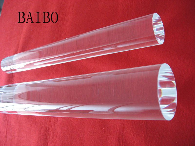 Transparent optical quartz glass rod