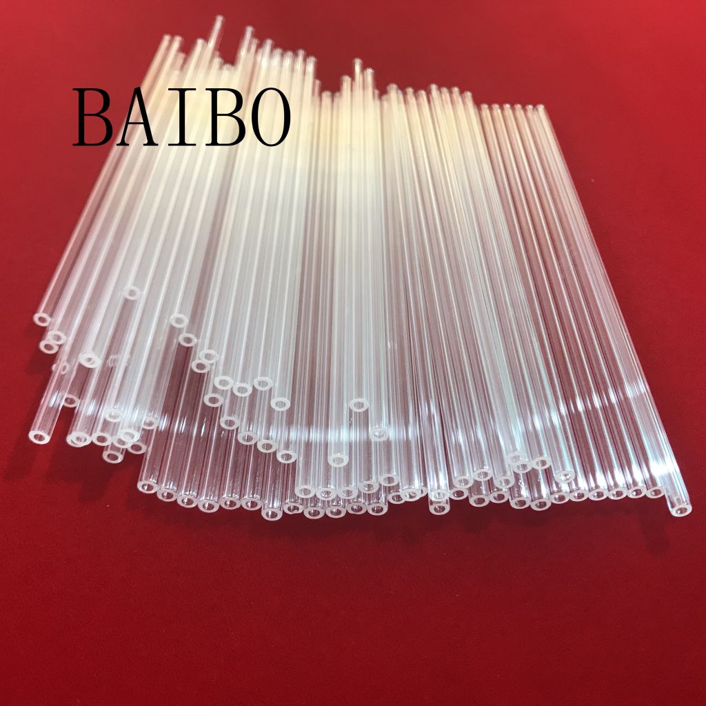 High quality polished clear quartz glass tube