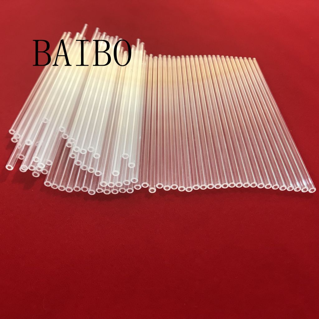 Ultra-fine clear quartz glass tube