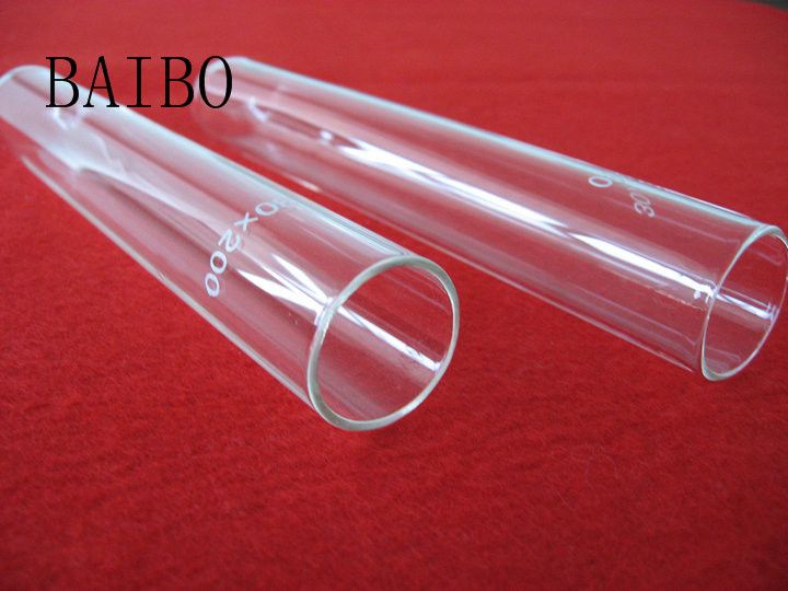 Clear borosilicate glass test tube with high temperature