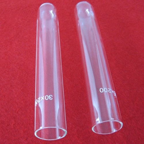 Clear borosilicate glass test tube with high temperature