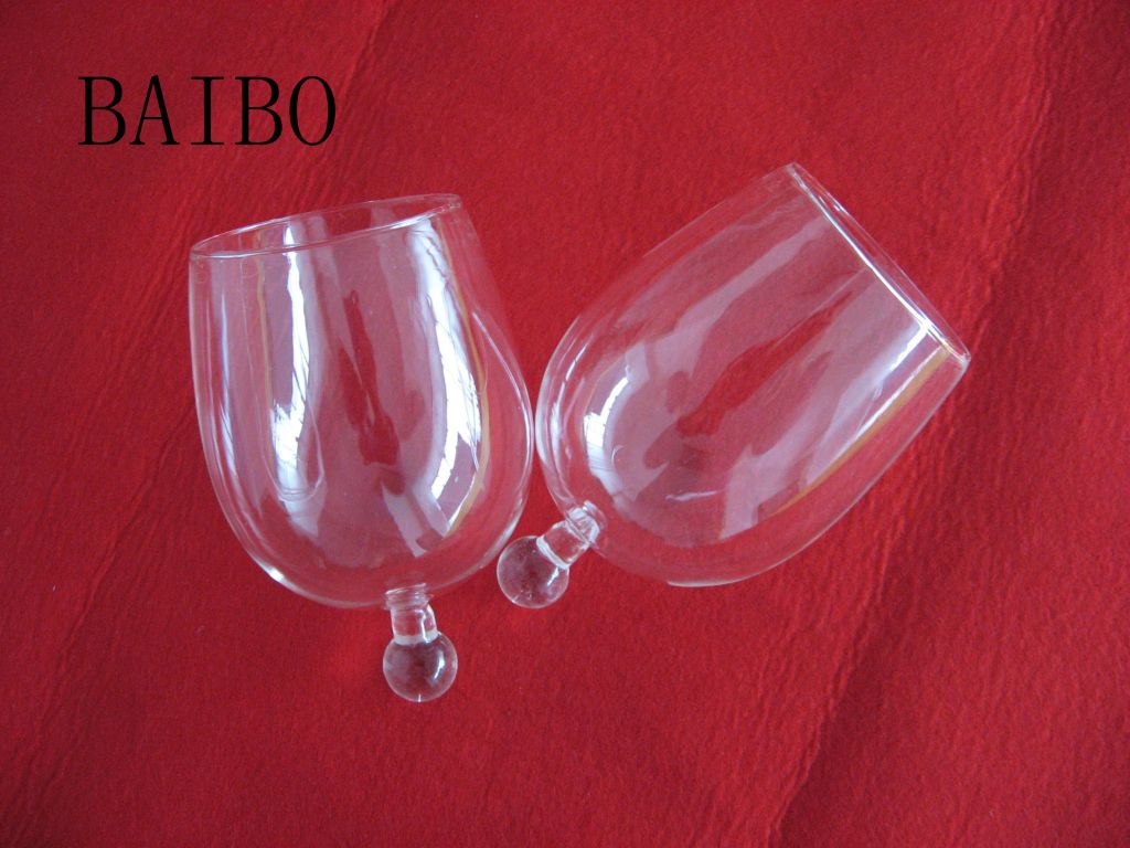 Heat resistant clear borosilicate glass bell jar